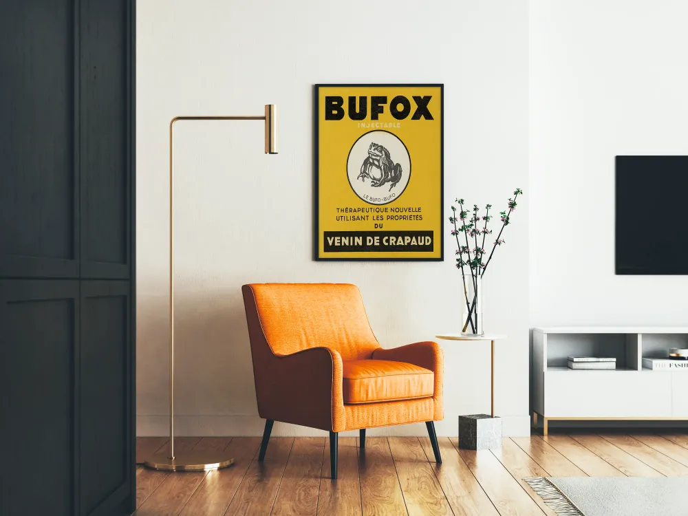 Affiche Vintage Bufox Venin de Crapaud Décoration Murale