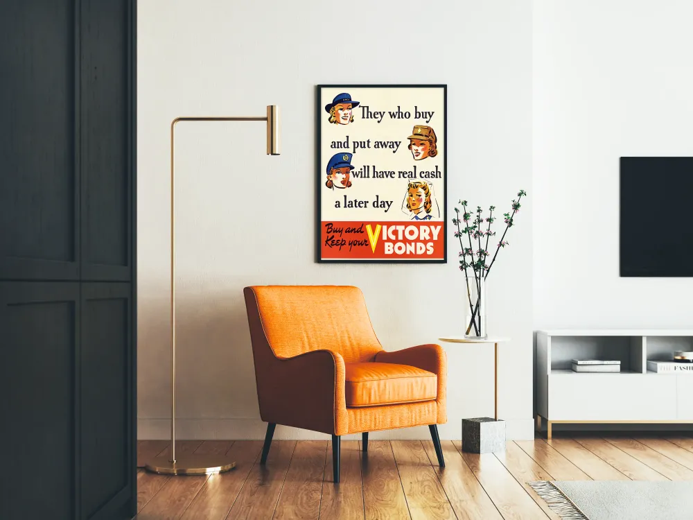 Affiche vintage de campagne pour Bons de Victoire