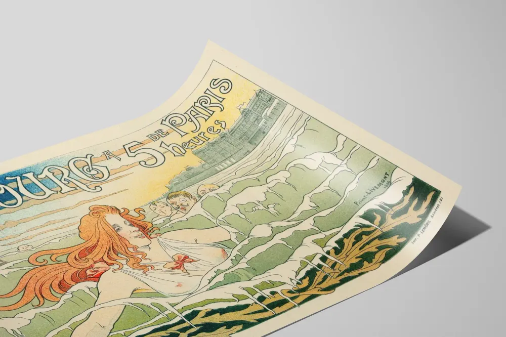 Affiche Vintage Casino de Cabourg 1896 - Décoration Murale Art Nouveau