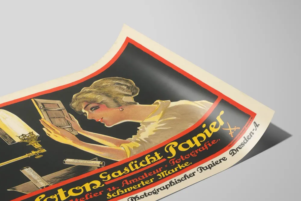 Affiche Vintage Celoton Gaslicht Papier pour Photographie
