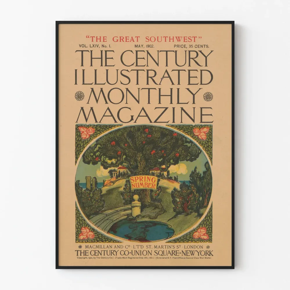 Affiche vintage Century Illustrated Monthly Magazine 1902