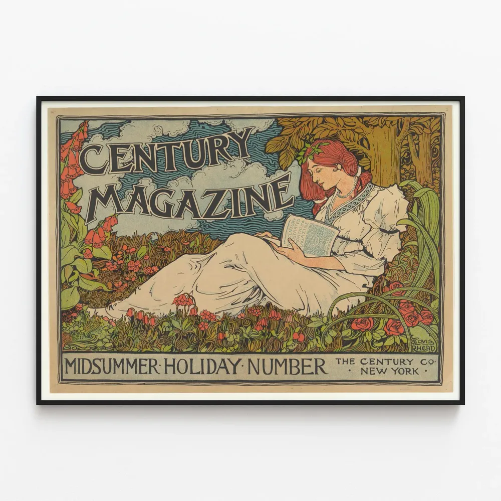 Affiche vintage Century Magazine - Midsummer Holiday Number
