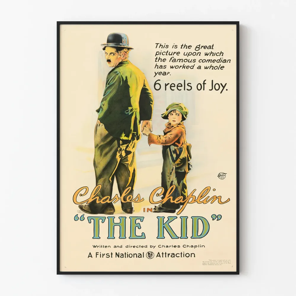 Affiche Vintage Charles Chaplin - Kid