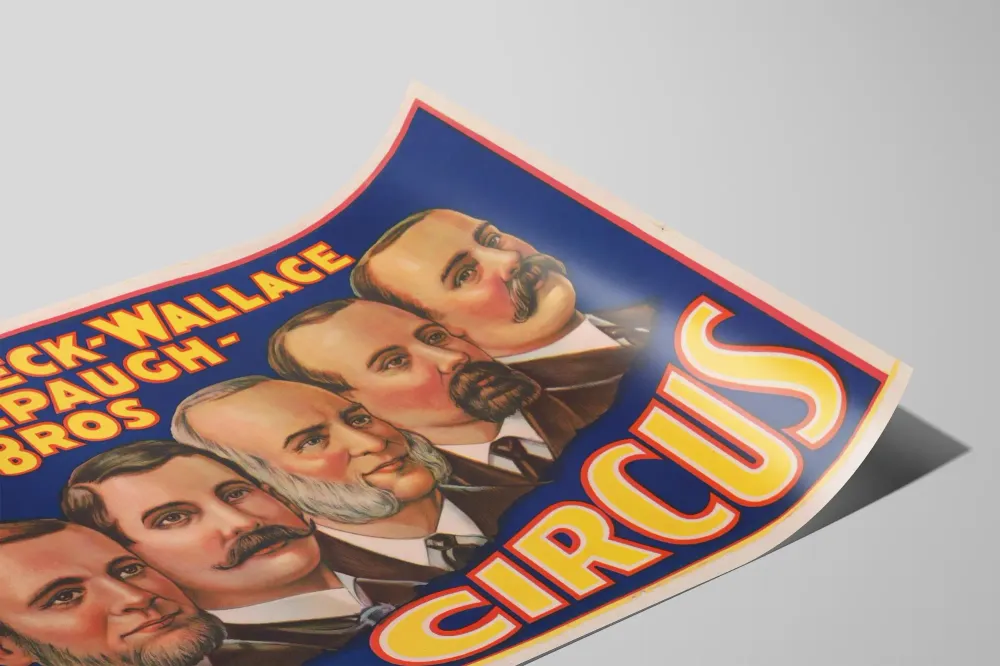 Affiche vintage Circus Hagenbeck Wallace et Forepaugh Sells Bros