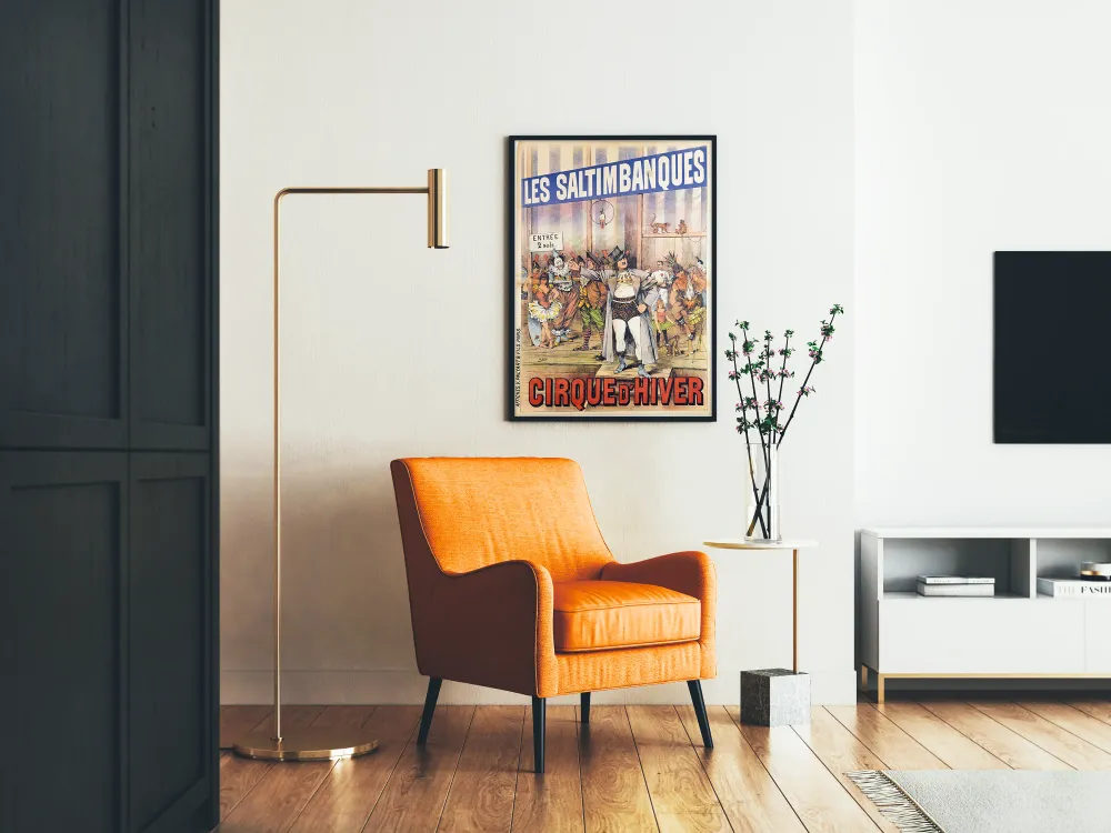 Affiche Vintage Cirque d'Hiver Les Saltimbanques