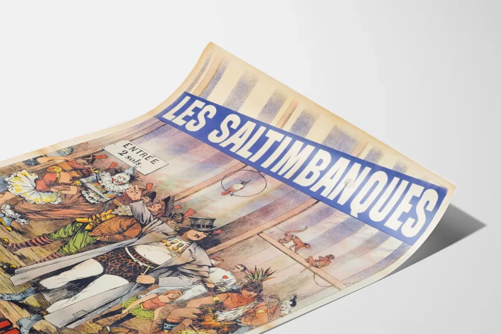 Affiche Vintage Cirque d'Hiver Les Saltimbanques