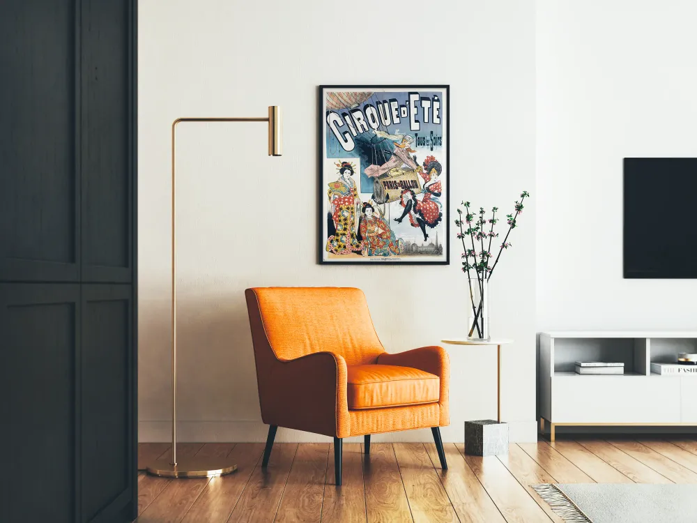 Affiche Vintage Cirque d'Été Paris en Ballon