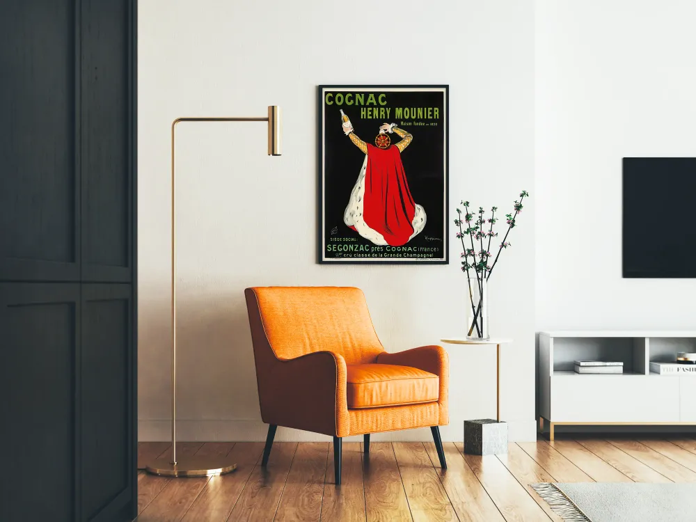Affiche vintage Cognac Henry Mounier Segonzac déco murale