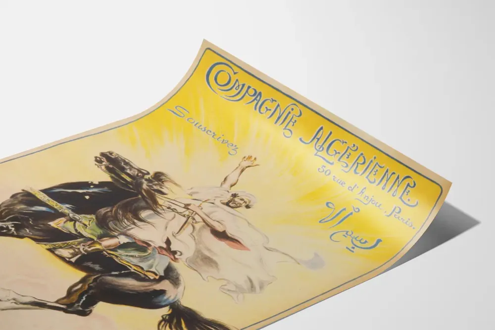 Affiche vintage Compagnie Algérienne - Emprunt de la Libération 1918