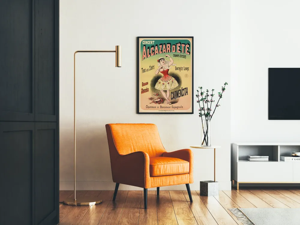 Affiche Vintage Concert Alcazar d'Été - Décoration Murale Rétro