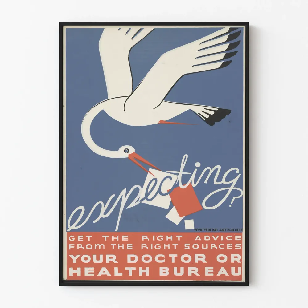 Affiche vintage conseils santé par votre médecin ou bureau de santé