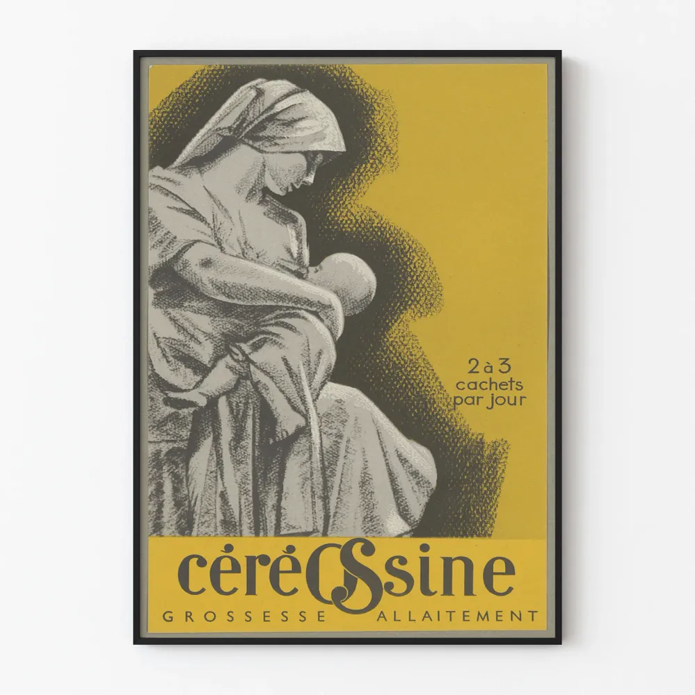 Affiche vintage Céréossine Grossesse Allaitement