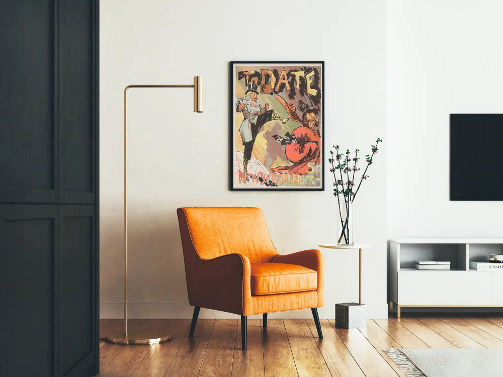 Affiche vintage To Date New Year Number pour décoration murale