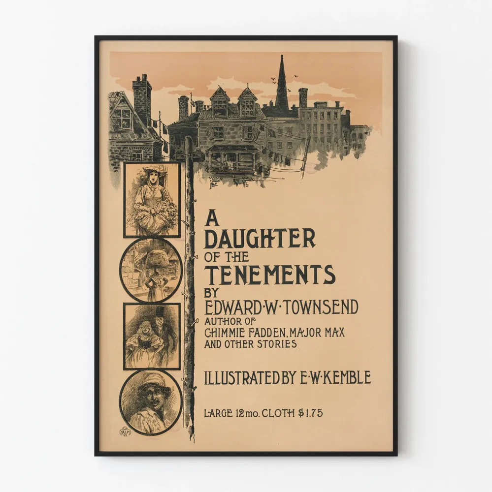 Affiche Vintage Daughter Tenements par Edward W. Townsend