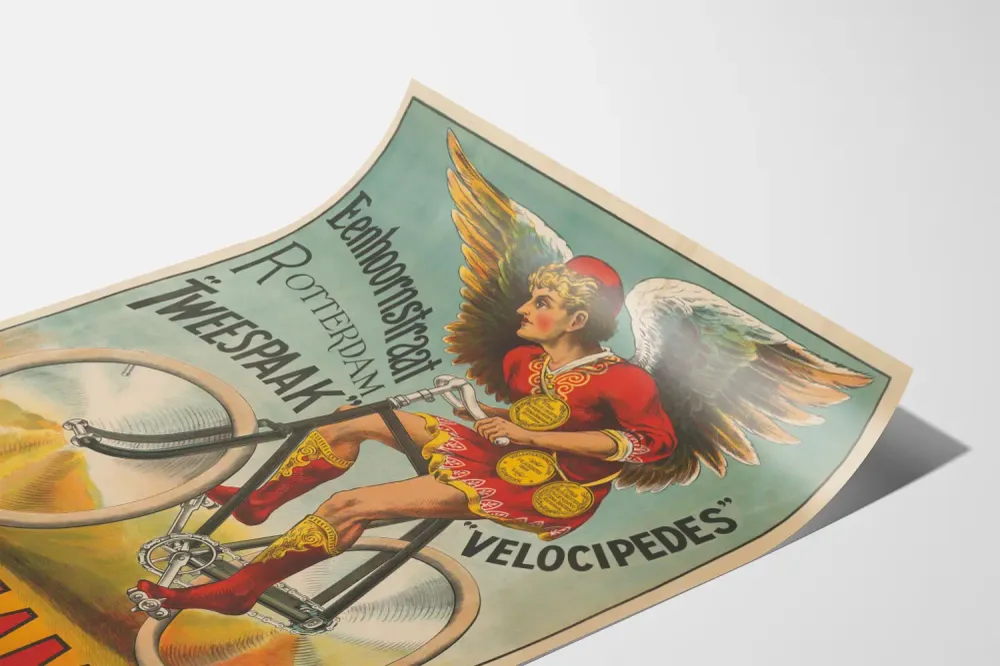 Affiche vintage décoration murale Bingham & Co. vélocipèdes