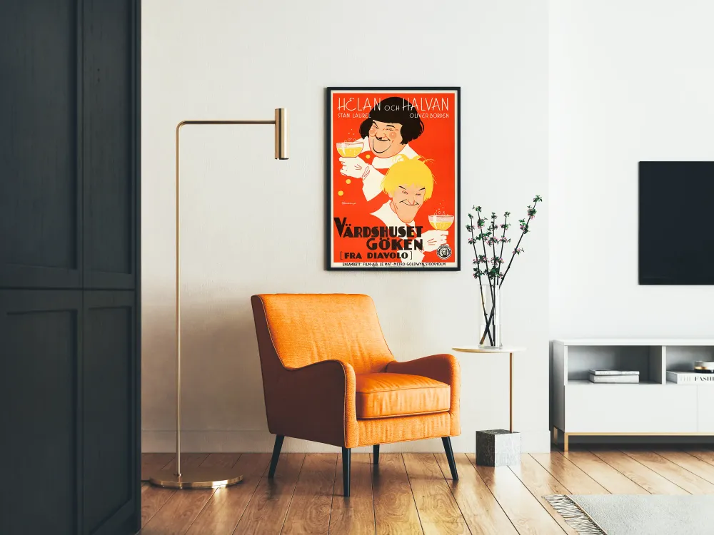 Affiche vintage de décoration murale « Värdshuset Göken » – poster de film comique