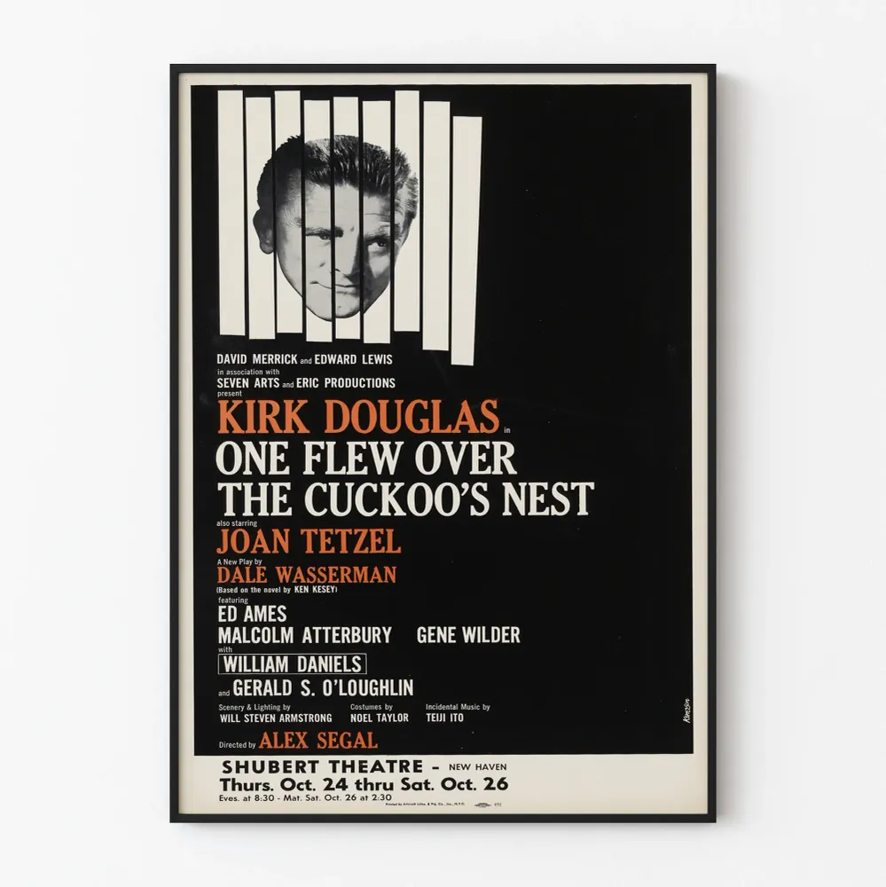 Affiche vintage décorative One Flew Over Cuckoo's Nest
