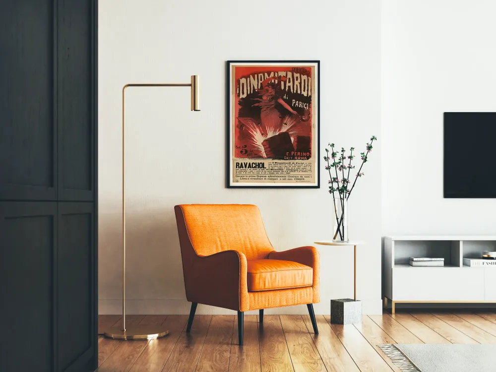 Affiche vintage I Dinamitardi di Parigi Ravachol pour décoration murale