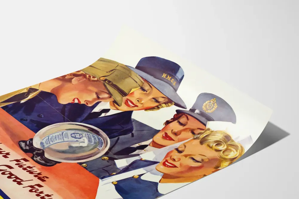 Affiche vintage d'incitation à l'achat des Victory Bonds