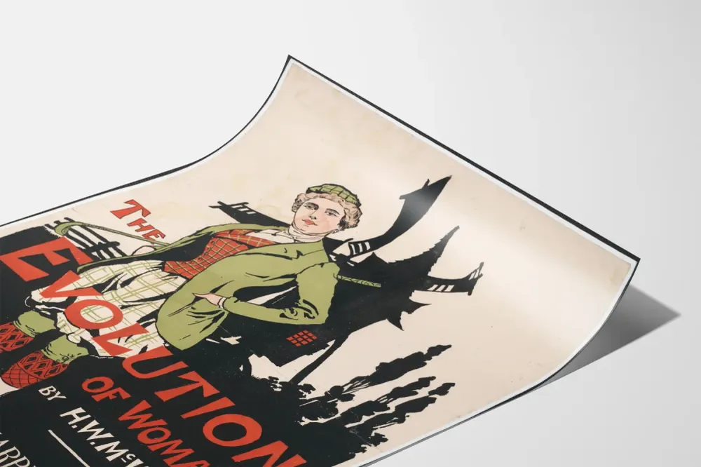 Affiche Vintage Evolution Woman par H.W. McVickar