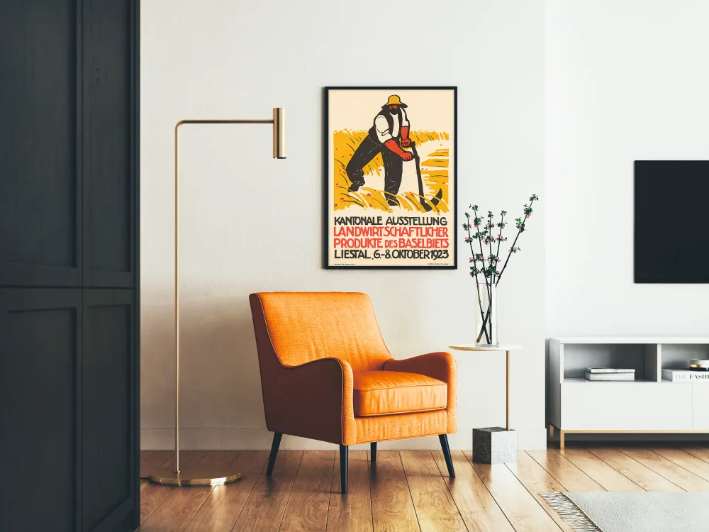 Affiche vintage exposition agricole Baselbiet 1923