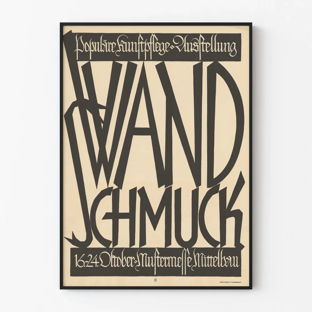 Affiche Vintage Exposition Wand Schmuck pour Décoration Murale