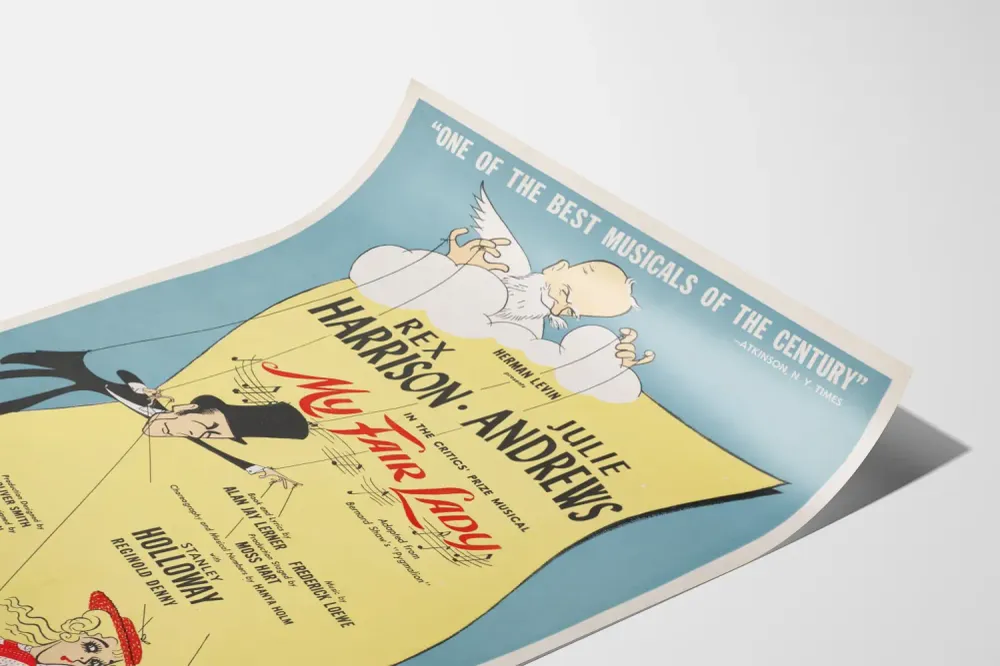 Affiche Vintage My Fair Lady – Poster Décoration Murale Musical Théâtre