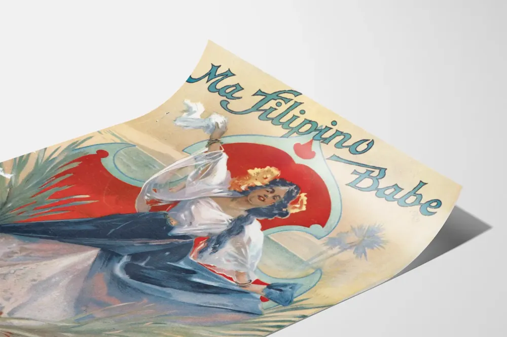 Affiche vintage Ma Filipino Babe pour décoration murale authentique
