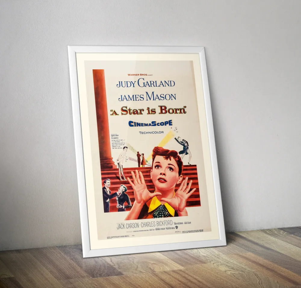 Affiche vintage film Star is Born 1954 - Poster de film