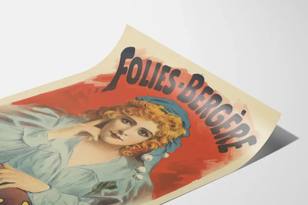 Affiche Vintage Folies Bergère Miss Mabel Love