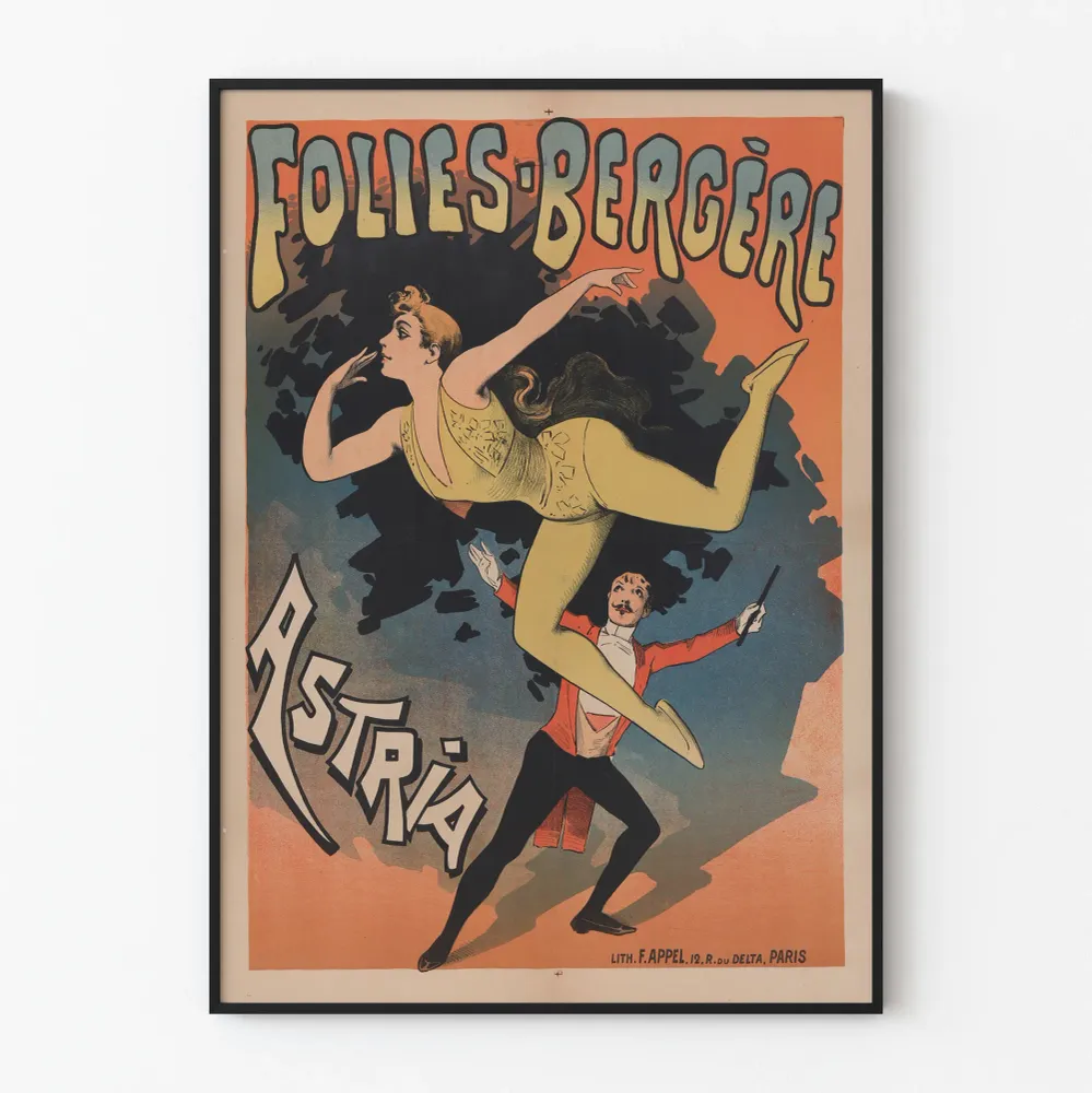 Affiche Vintage Folies-Bergère Astria