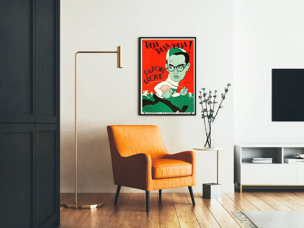 Affiche vintage Freshman avec Harold Lloyd - Décoration murale rétro
