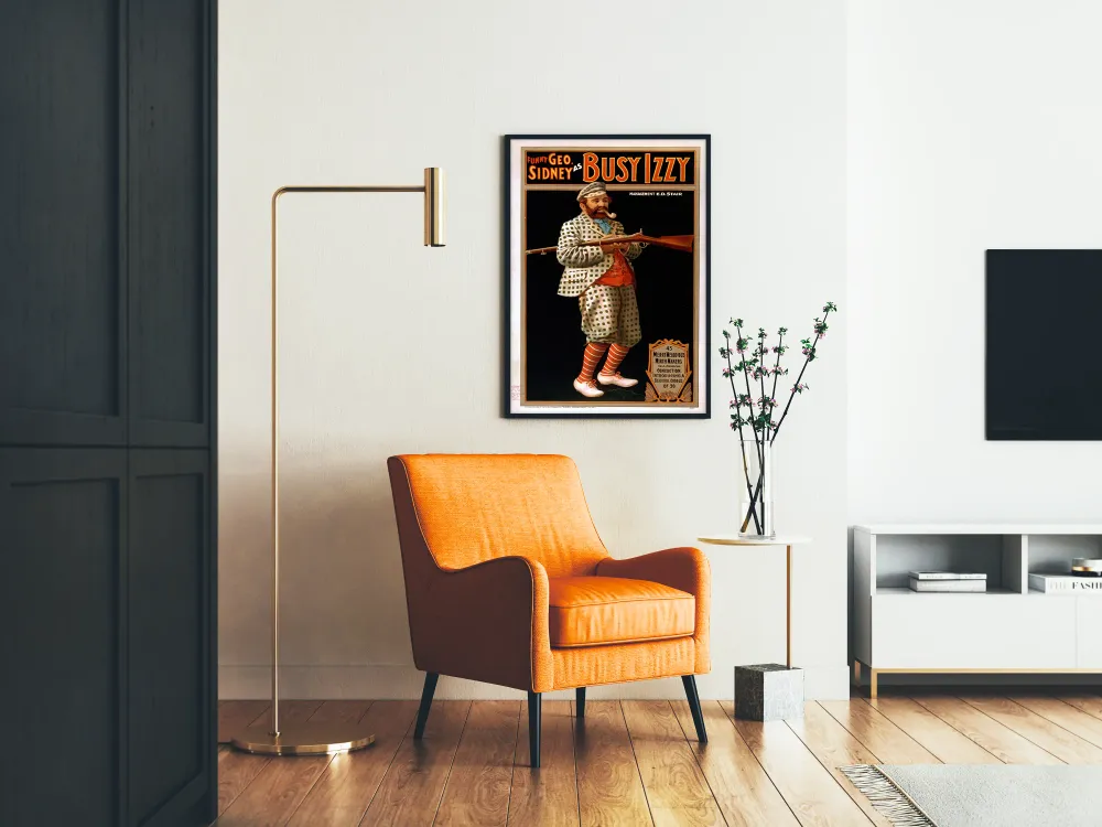 Affiche Vintage Funny Geo Sidney as Busy Izzy - Décoration Murale Rétro