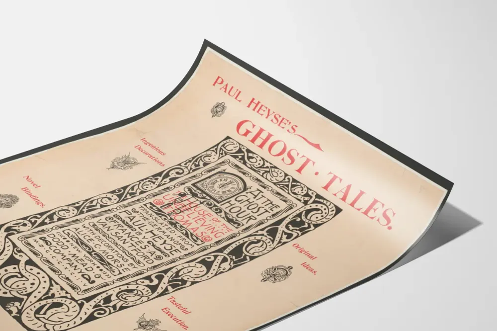 Affiche Vintage Ghost Tales de Paul Heyse