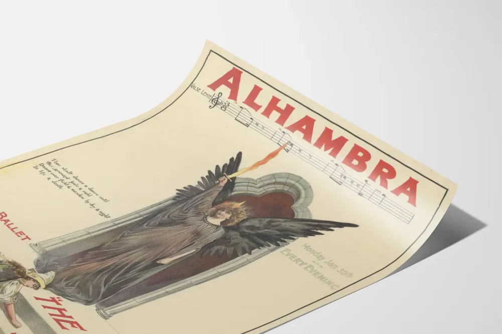 Affiche Vintage Grand Ballet Red Shoes Alhambra