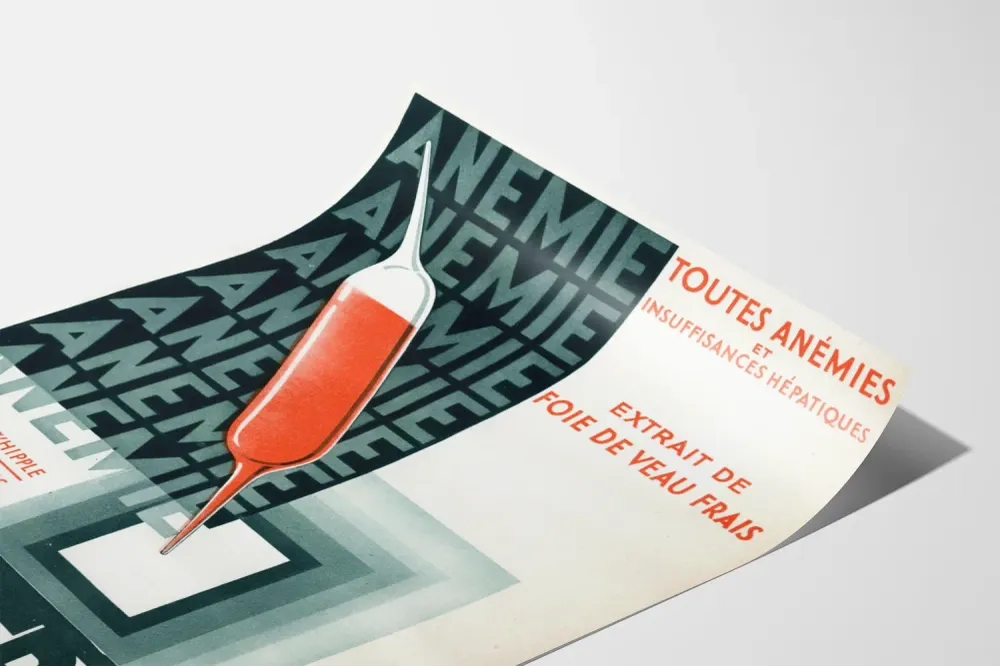 Affiche vintage Hepatrol - émie et insuffisances hépatiques