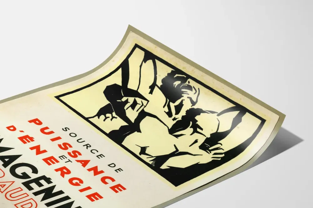 Affiche vintage Hémagénine Giraud - Source de puissance et d'énergie