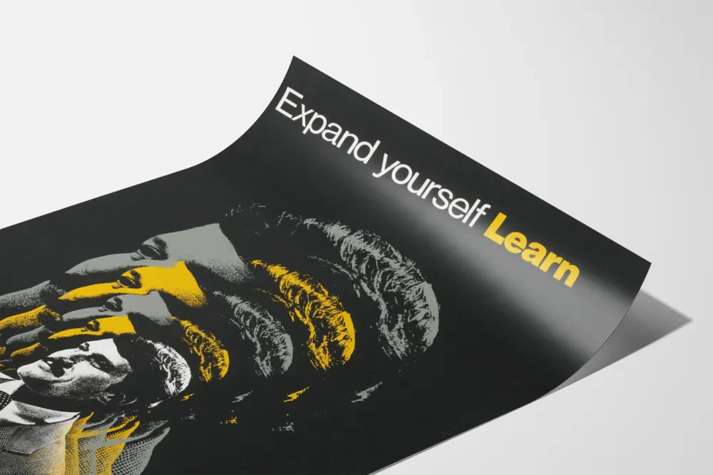 Affiche vintage IBM Expand Yourself Learn