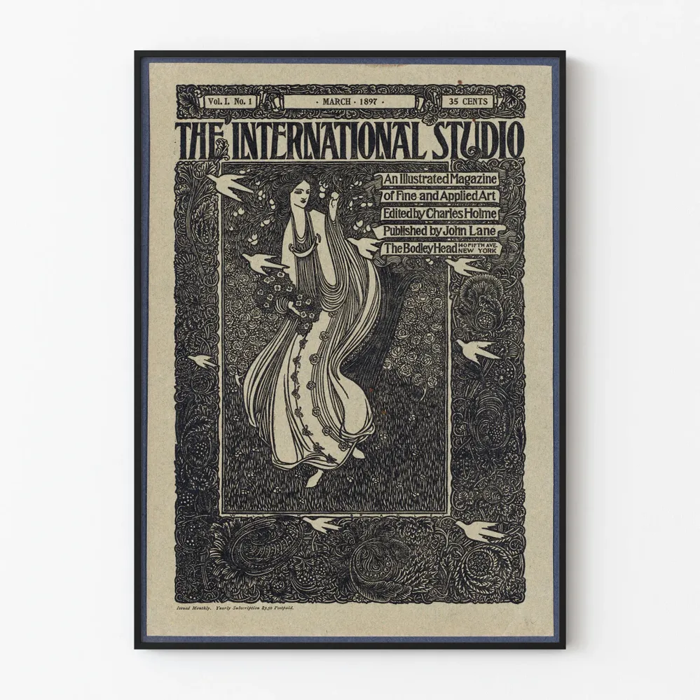 Affiche vintage International Studio mars 1897