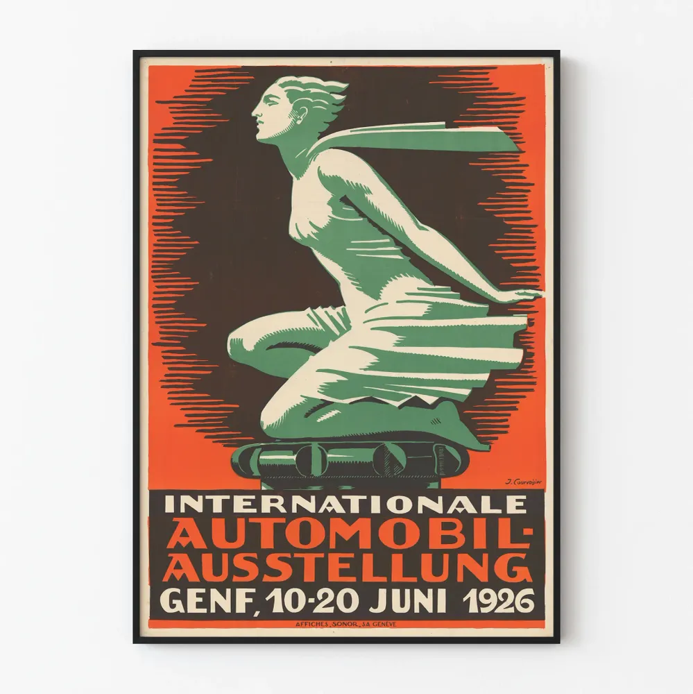 Affiche Vintage Internationale Automobil Ausstellung 1926