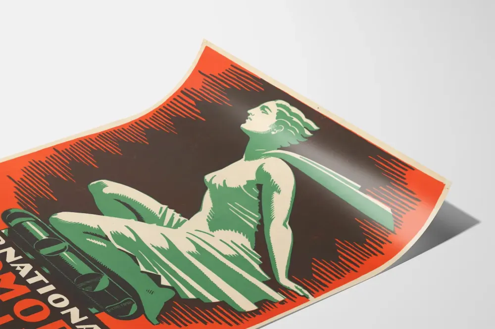 Affiche Vintage Internationale Automobil Ausstellung 1926