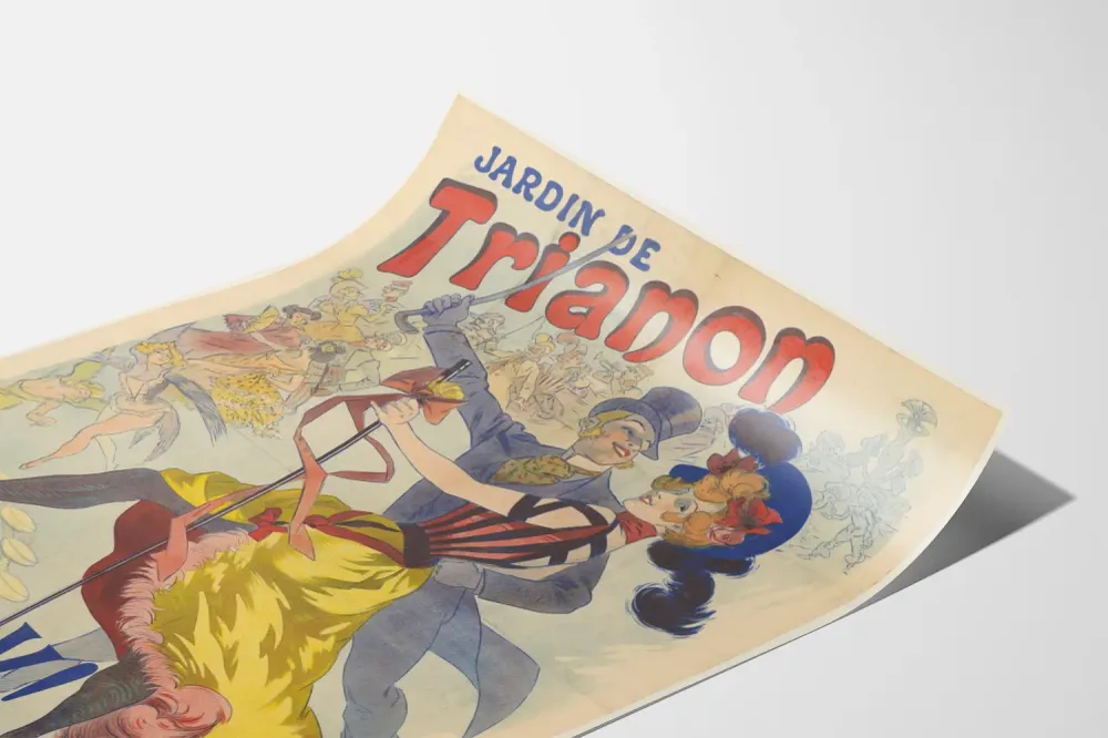 Affiche Vintage Jardin de Trianon Allons-y Revue à Grand Spectacle