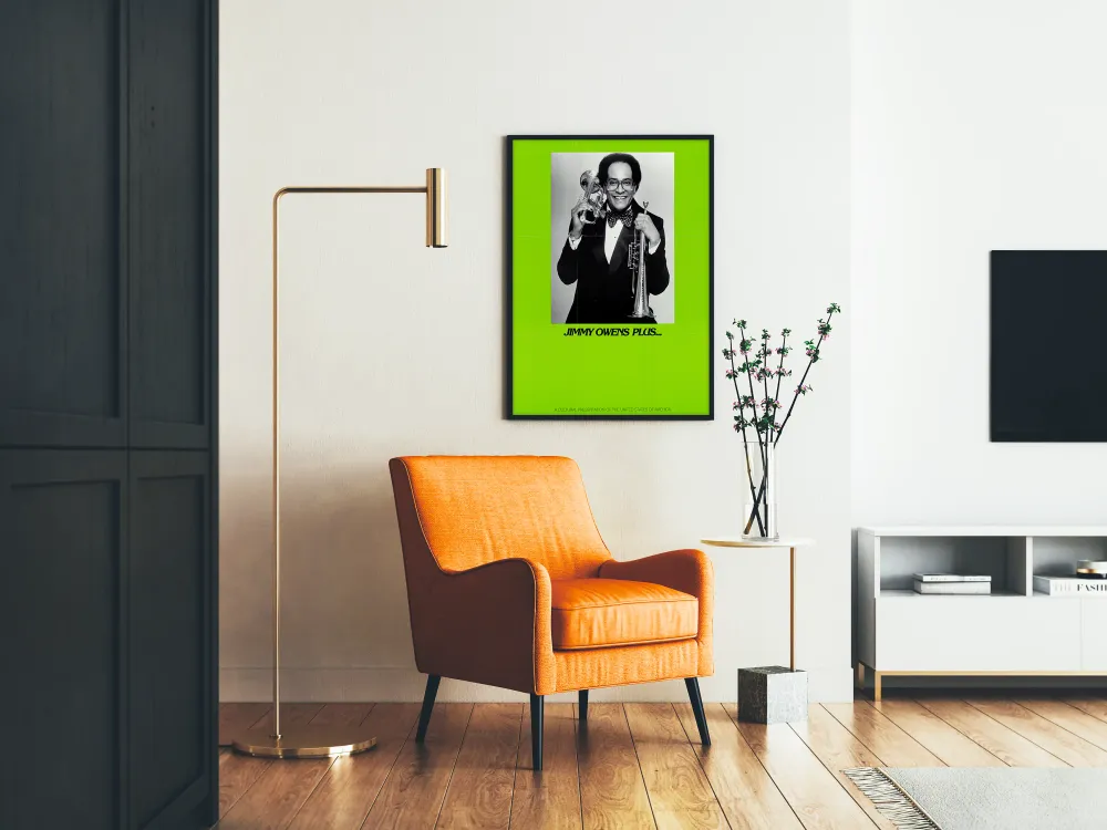 Affiche vintage jazz Jimmy Owens Plus décoration murale rétro