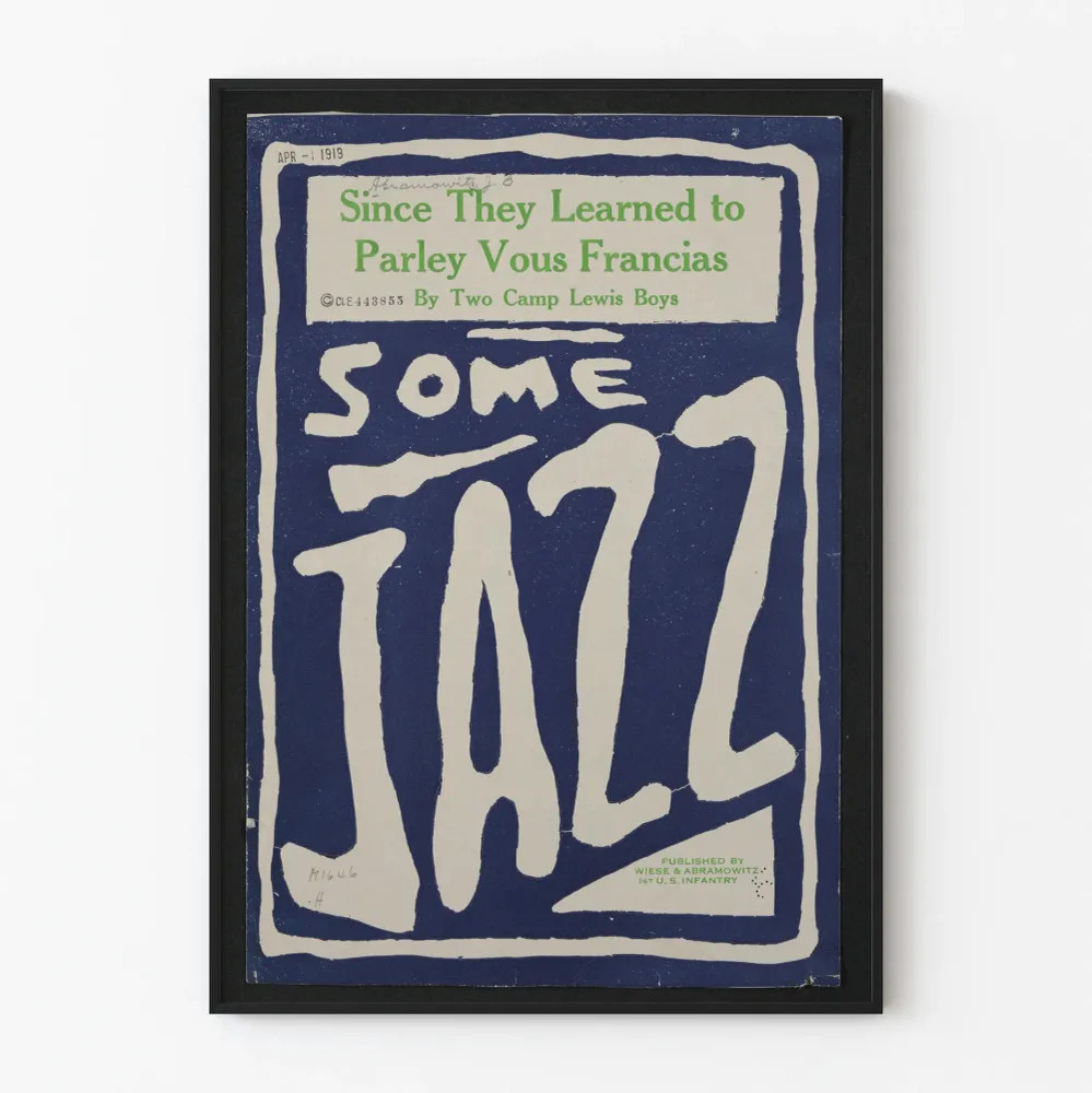 Affiche Vintage Jazz Some Jazz 1919