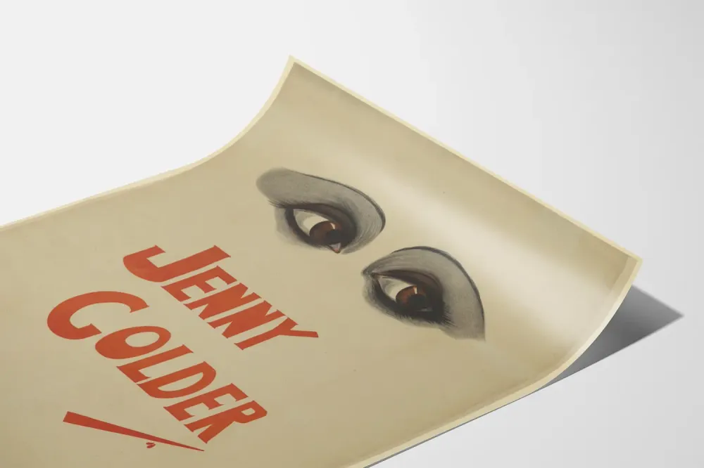 Affiche Vintage Jenny Golder avec Regard Intense