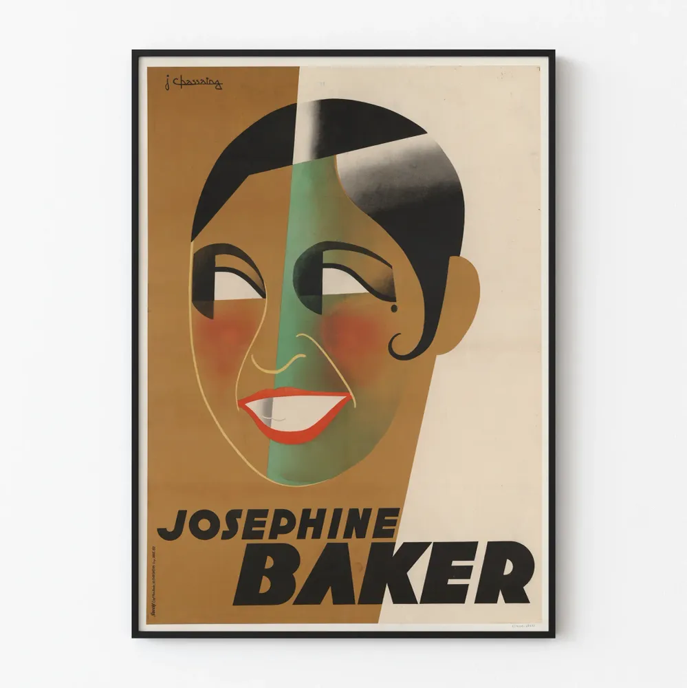 Affiche vintage Joséphine Baker - Décoration murale artistique et rétro
