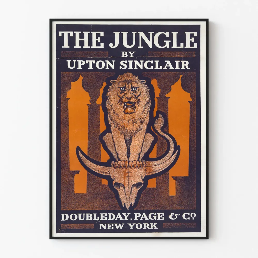 Affiche Vintage Jungle par Upton Sinclair - Décoration Murale Retro