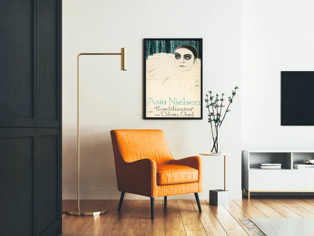 Affiche vintage Komödianten par Urban Gad avec Asta Nielsen