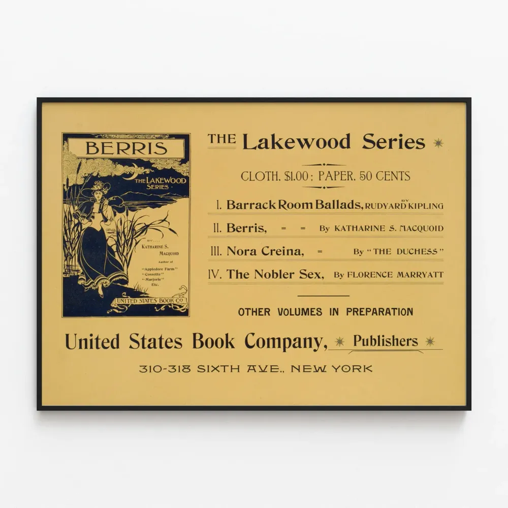 Affiche vintage Lakewood Series pour décoration murale