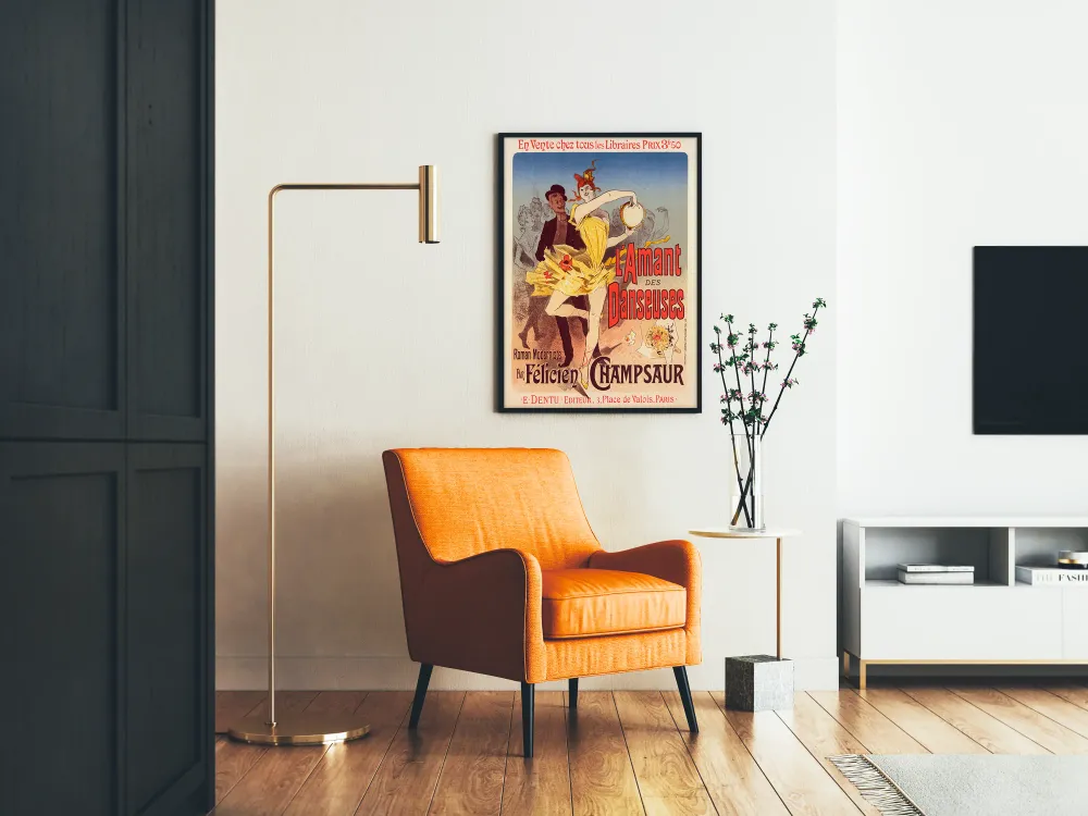 Affiche vintage L'Amant des Danseuses par Félicien Champsaur